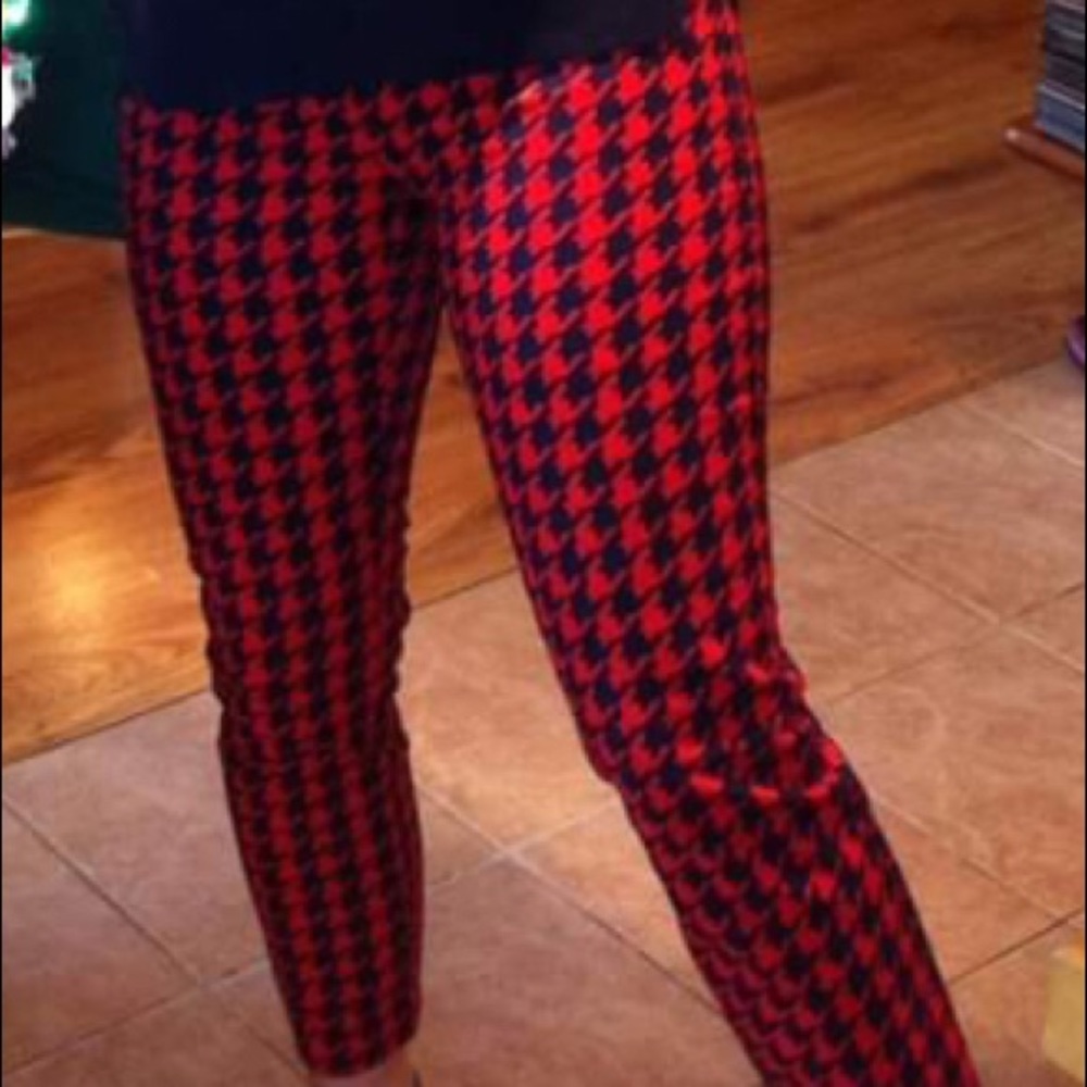 Gap houndstooth cropped pants